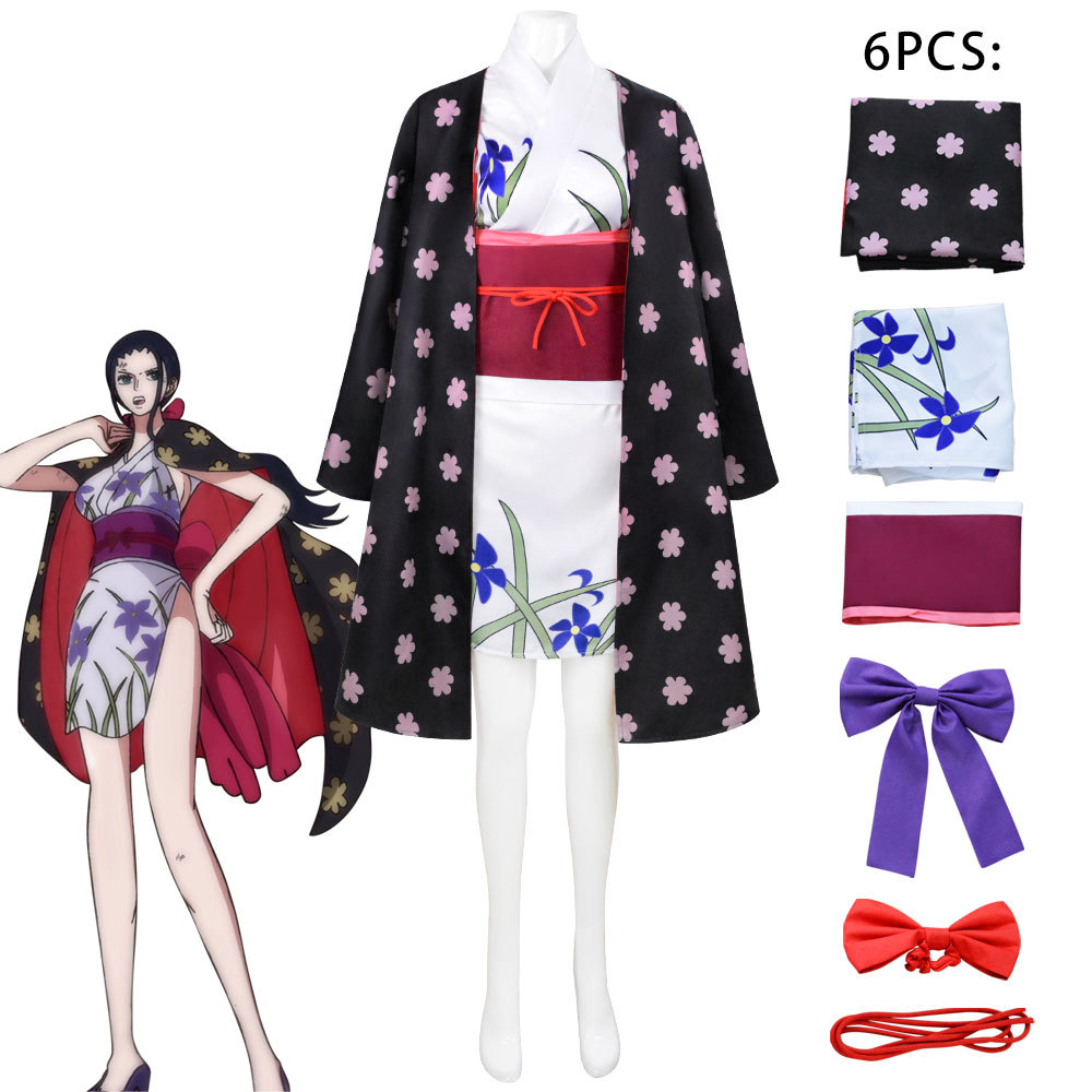 Anime Cosplay Kimono - Damesoutfit Nico Robin Cosplaykostuum Wano Country