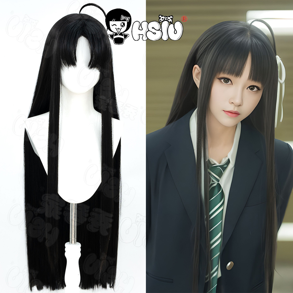 Anime Cosplay Long Black Hair - Awa Subaru Cosplay Pruik HSIU 80