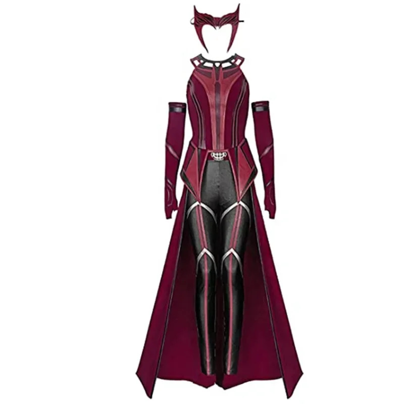 Anime Cosplay Youtube Shorts - Vrouwelijke Wanda Maximoff Cosplay Kostuum Scarlet