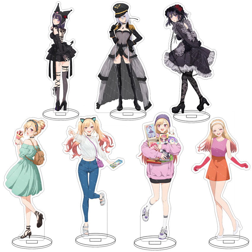 Anime Cosplay Dresses - 16CM Anime Acryl Stand My Dress-Up