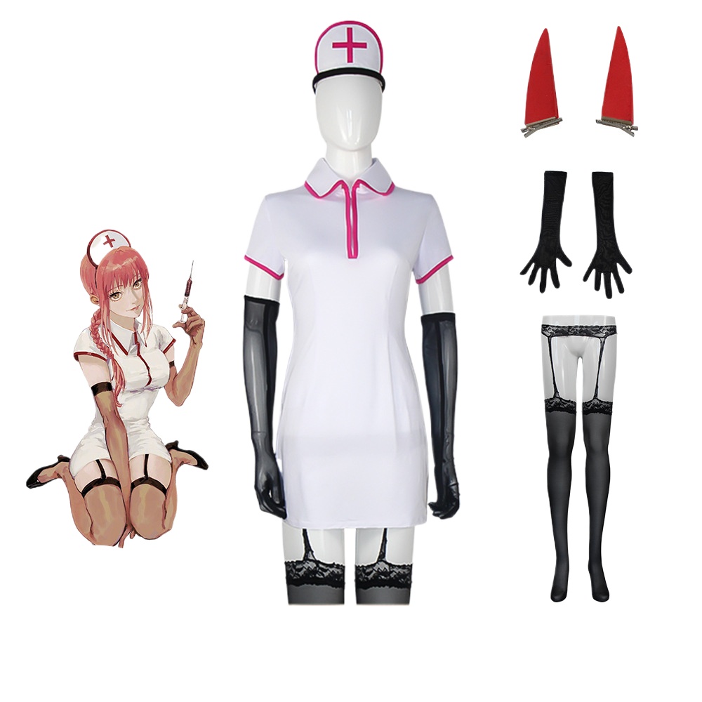 Anime Cosplay Makima - Chainsaw Man kostuum, anime meisje, Makima
