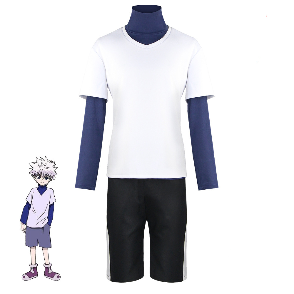 Cosplay Anime Killua Zoldyck - Anime Killua Zoldyck Cosplay Kostuum Tops