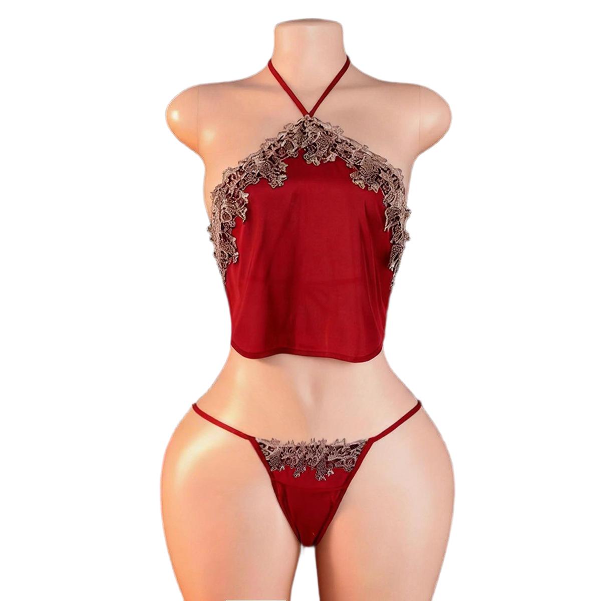 Women Anime Cosplay - Court Red Bellyband met Panty Sling