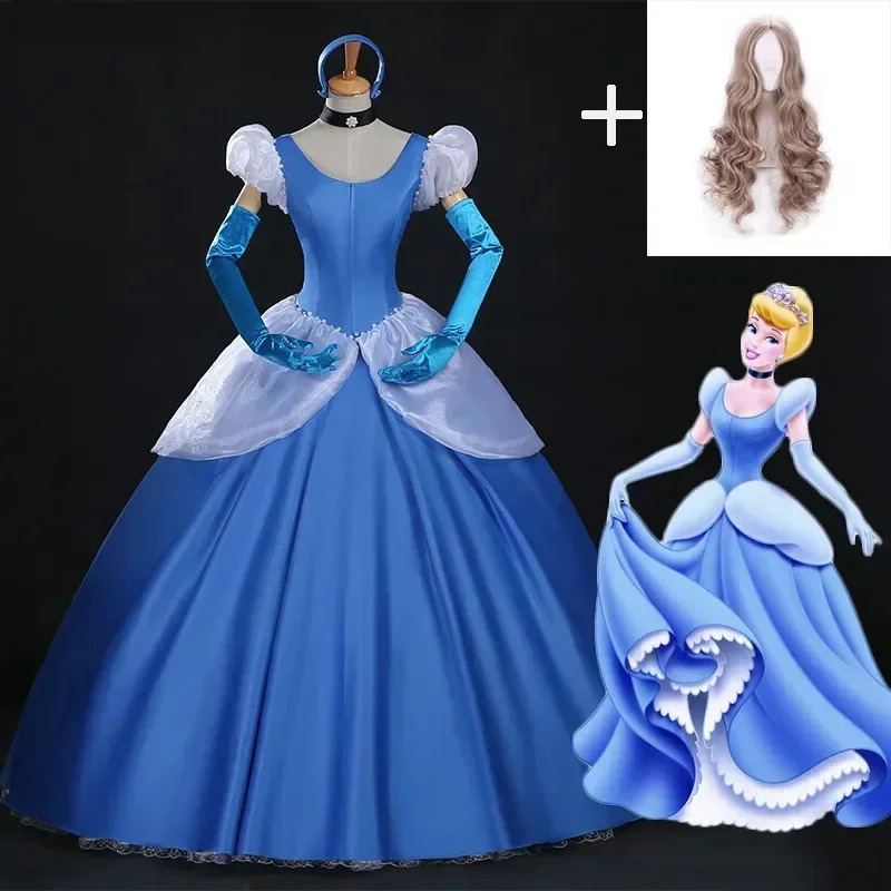 Anime Cosplay Youtube - 2020 Assepoester cosplay volwassen blauwe Assepoester