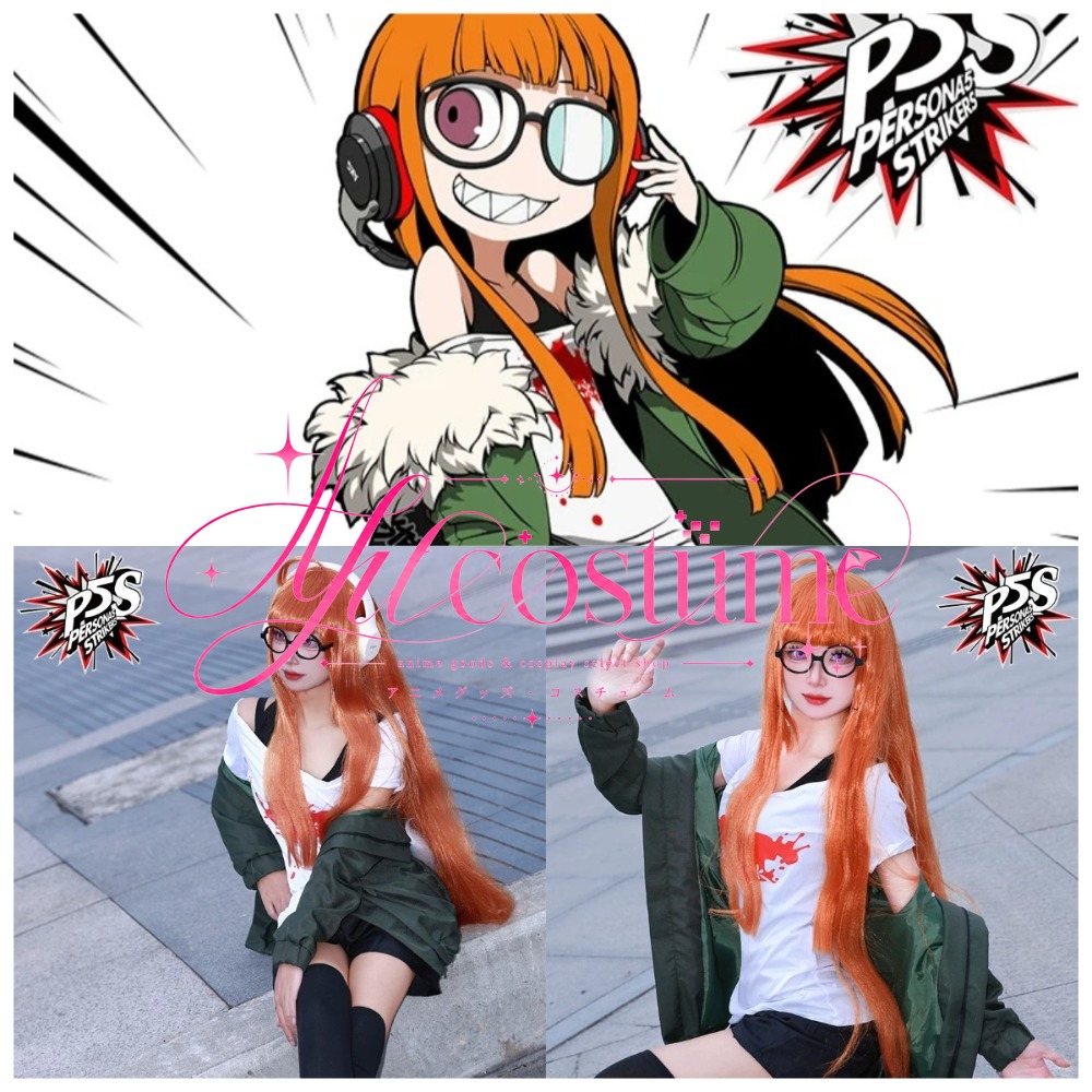 Anime Cosplay Glasses - Futaba Sakura Cosplay-kostuum Dagelijkse stijloutfit Pruik