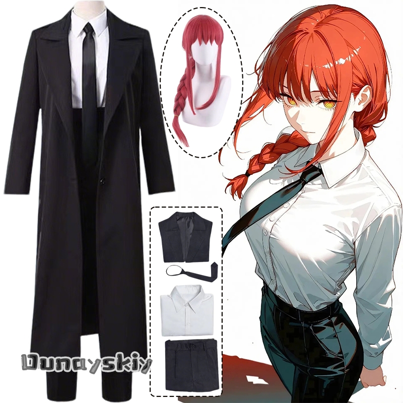 Anime Cosplay Makima - Anime Man Makima Cosplay Kostuum {Hemera}