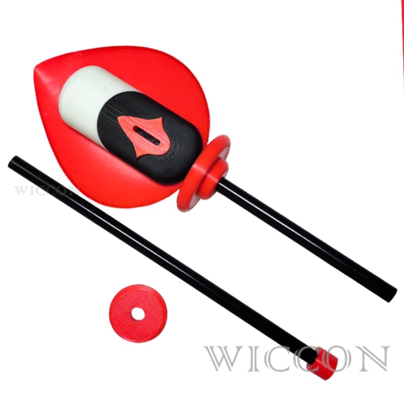 Anime Cosplay Glasses - Alastor Cosplay Microfoon Cane Hoofddeksel Bril
