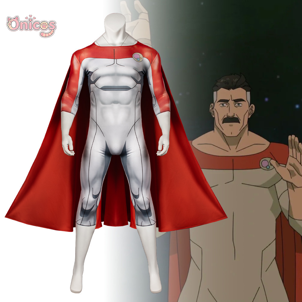 Anime Cosplay One Piece - Onoverwinnelijke Nolan Grayson Omni-Man Cosplay Kostuum