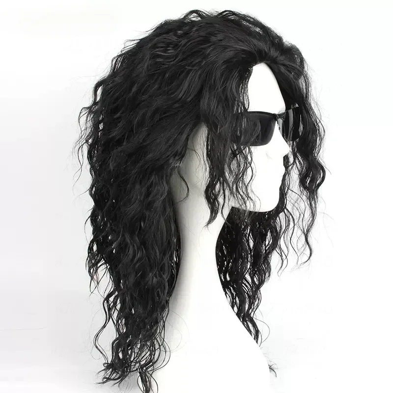 Anime Michael Jackson Cosplay  - Anime Cosplay Long Black Hair recensie en prijs