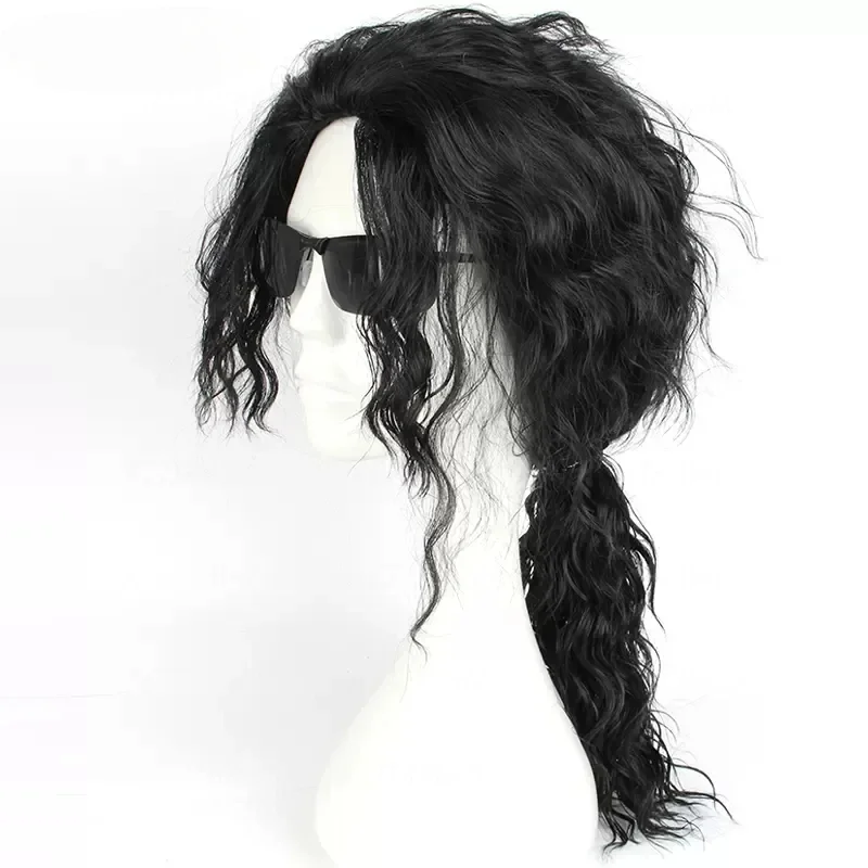 Anime Michael Jackson Cosplay  - Anime Cosplay Long Black Hair recensie en prijs