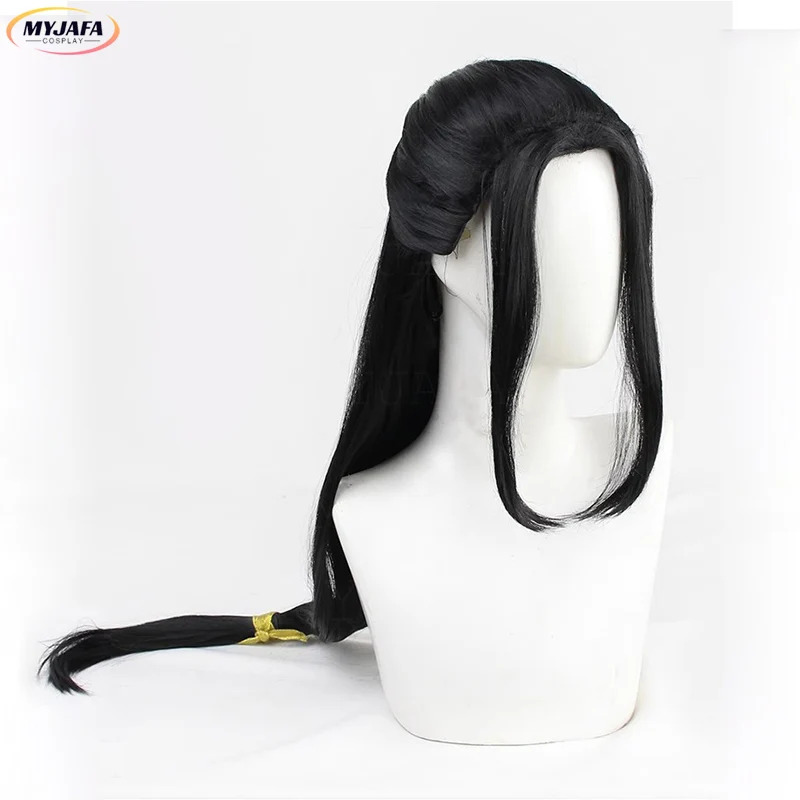 CyJin Guangyao Cosplay Pruik J - Anime Cosplay Long Black Hair recensie en prijs