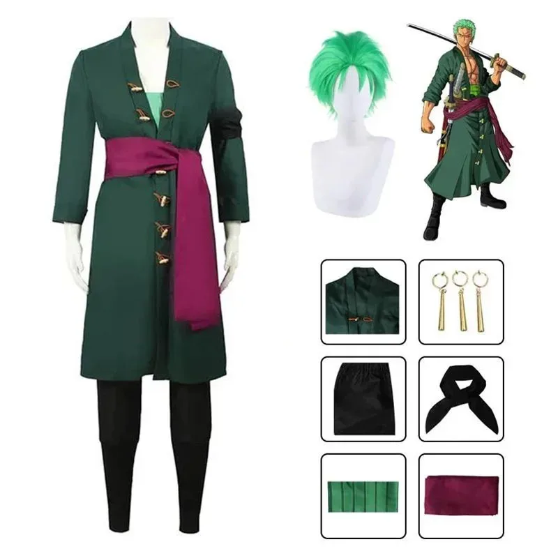 Anime Roronoa Cosplay Kostuum  - Anime Cosplay One Piece recensie en prijs