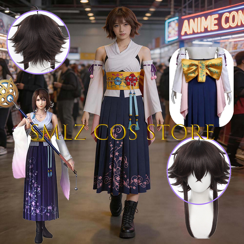 Smlz FFX Yuna Cosplay Anime FF - Anime Cosplay Dresses recensie en prijs