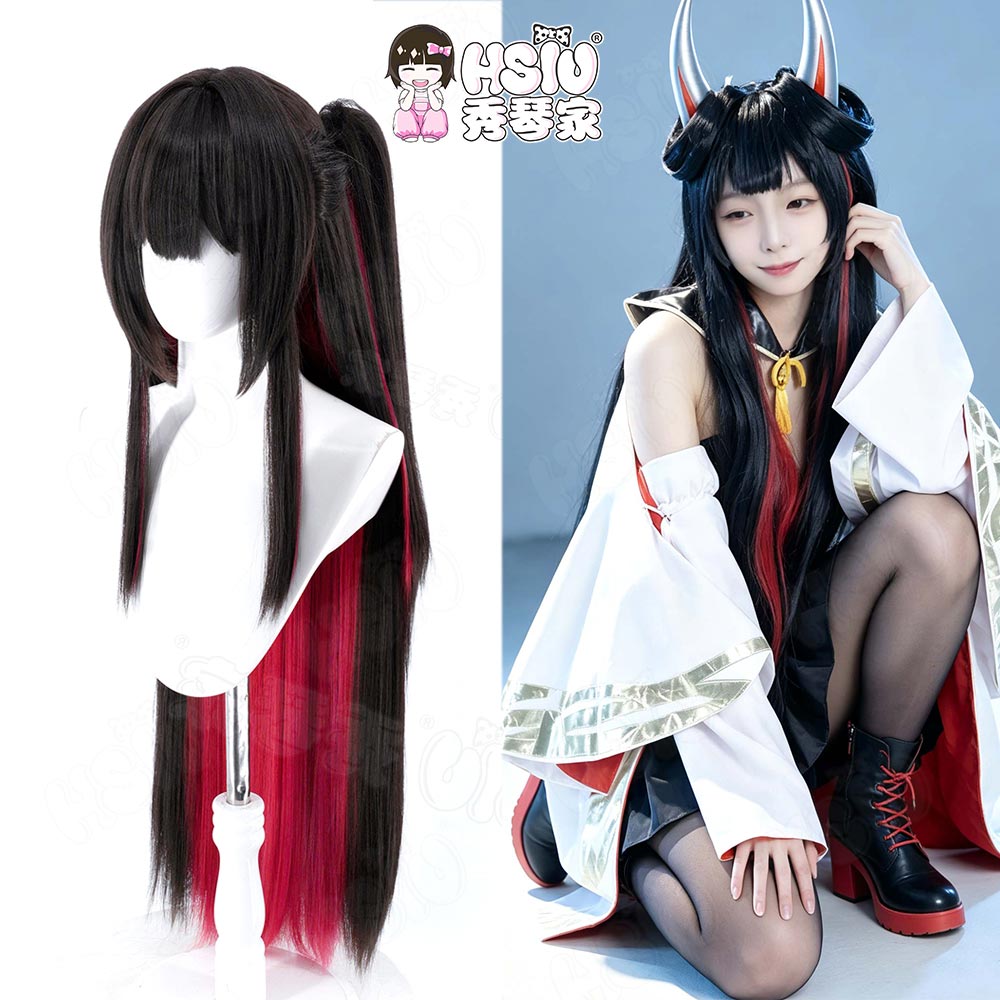 HSIU Game Azur Lane Hatsuzuki  - Anime Cosplay Long Black Hair recensie en prijs