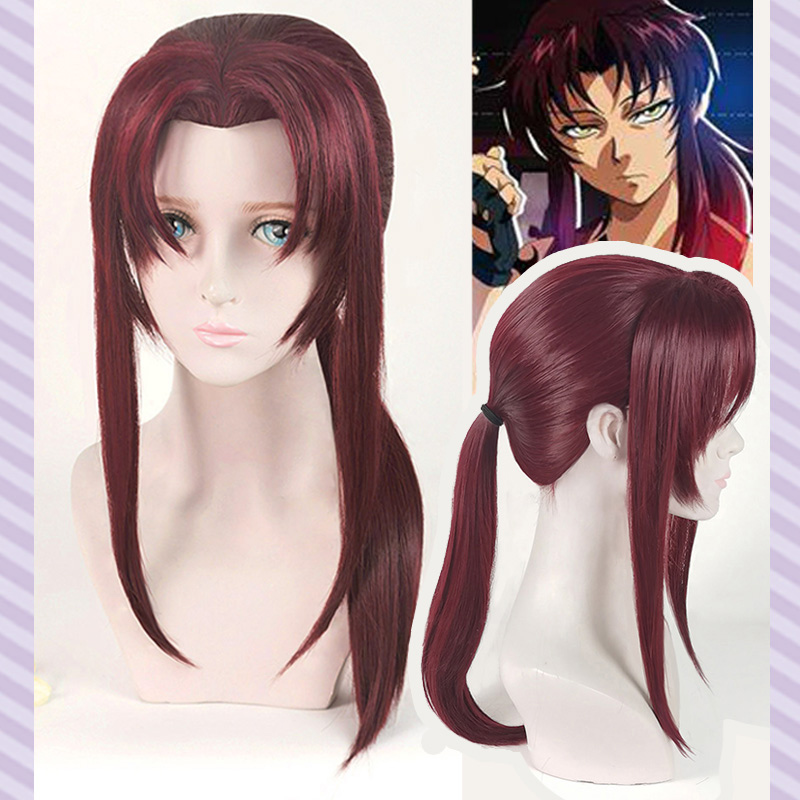 Nieuwe Black Lagoon Rebecca Re - Anime Cosplay Long Black Hair recensie en prijs