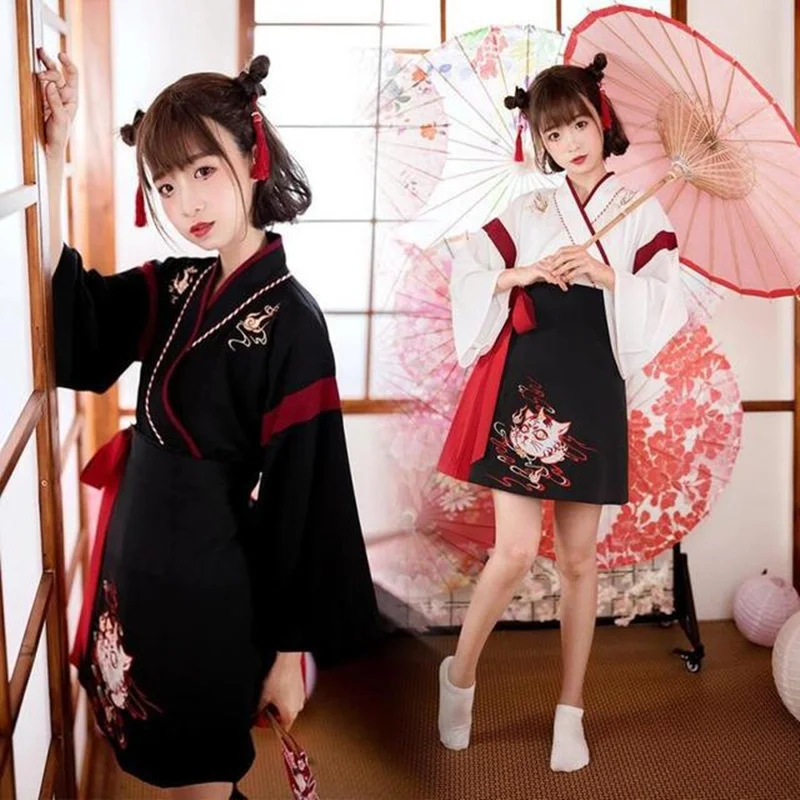 Japanse jurk kimono vrouw zwar - Demon Slayer Haori recensie en prijs
