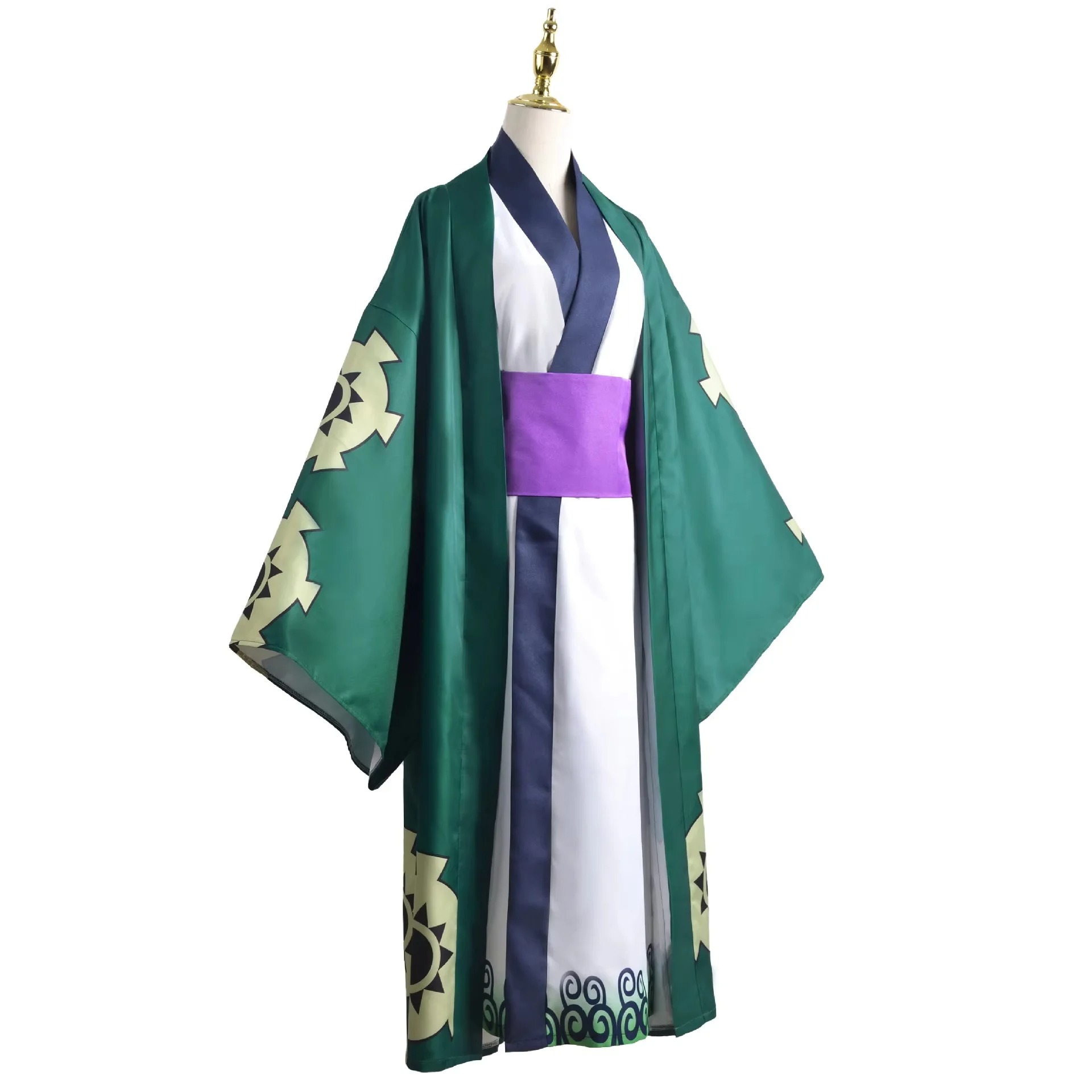 Groene Roronoa Zoro Kimono Cos - Anime Cosplay One Piece recensie en prijs