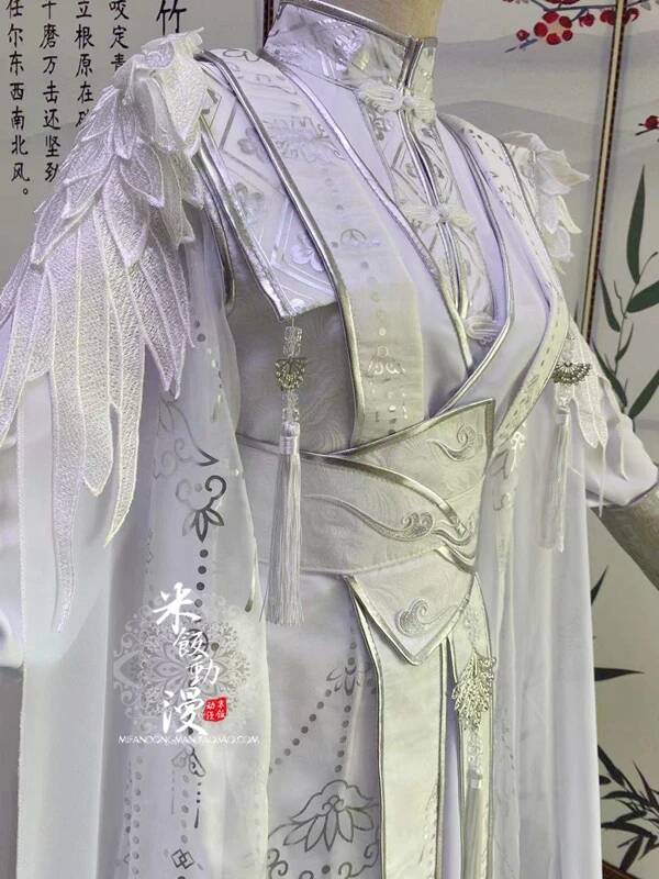 Hanfu Witte Chinese Mannen Jur - Queen Anime Cosplay recensie en prijs