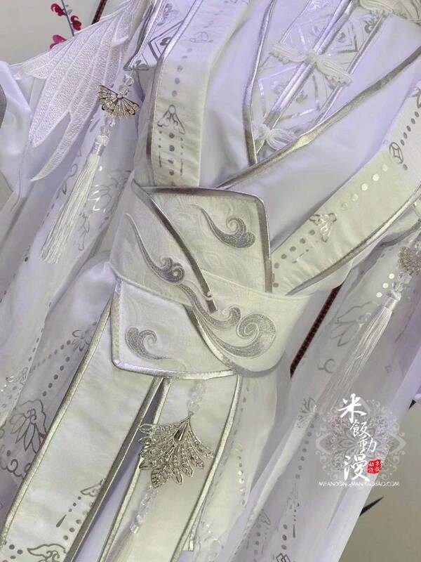 Hanfu Witte Chinese Mannen Jur - Queen Anime Cosplay recensie en prijs