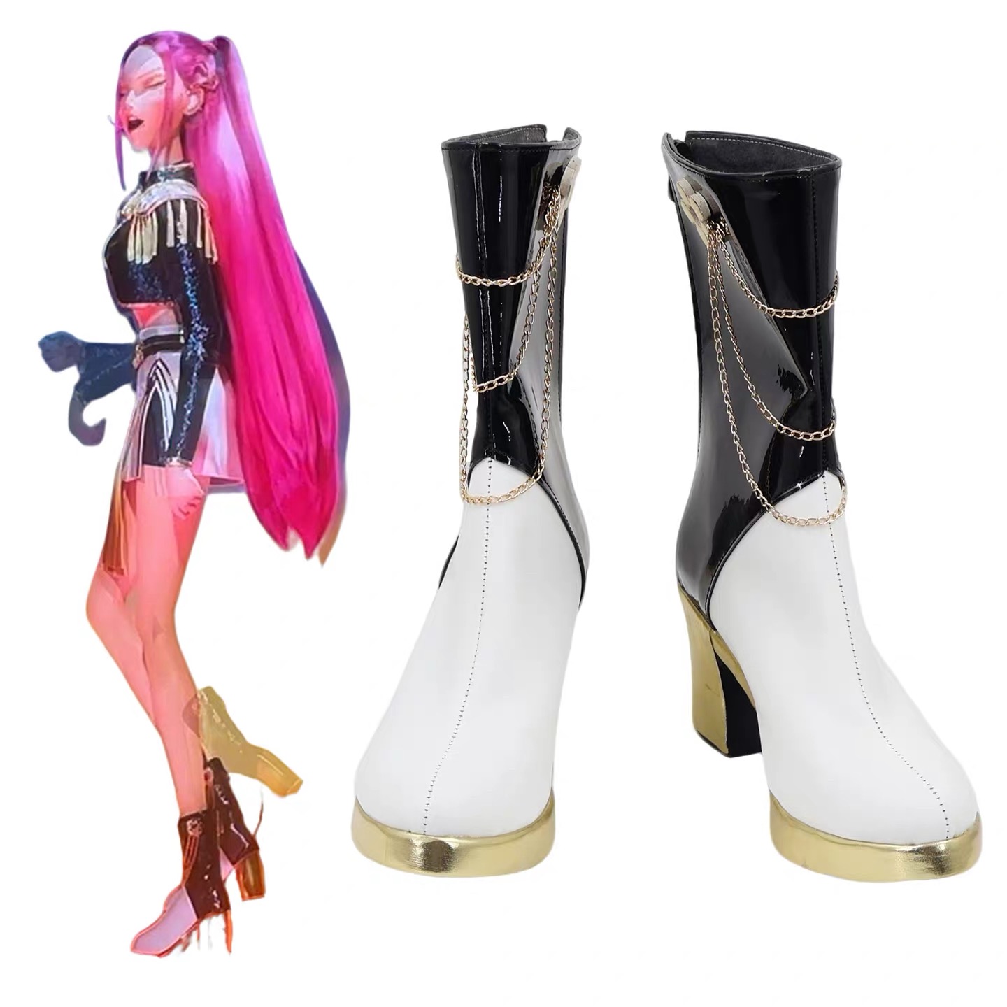Zoey Mira Rumi Laarzen Zwart G - Anime Zoey Cosplay recensie en prijs