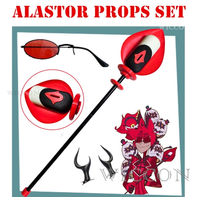 Alastor Cosplay Microfoon Cane - Anime Cosplay Glasses recensie en prijs