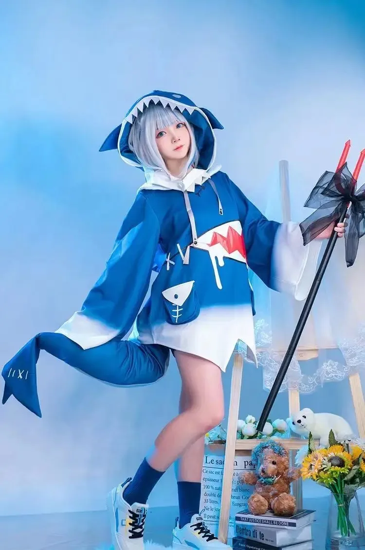 Op voorraad Hololive ENG Gawr  - Anime Cosplay Youtube recensie en prijs