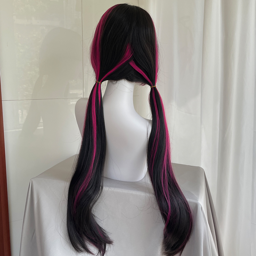 Hoge kwaliteit film Draculaura - Anime Cosplay Long Black Hair recensie en prijs