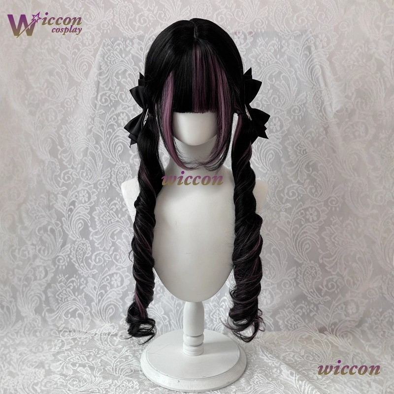 Stripverhaal ‌ Zwarte pruik me - Anime Cosplay Long Black Hair recensie en prijs