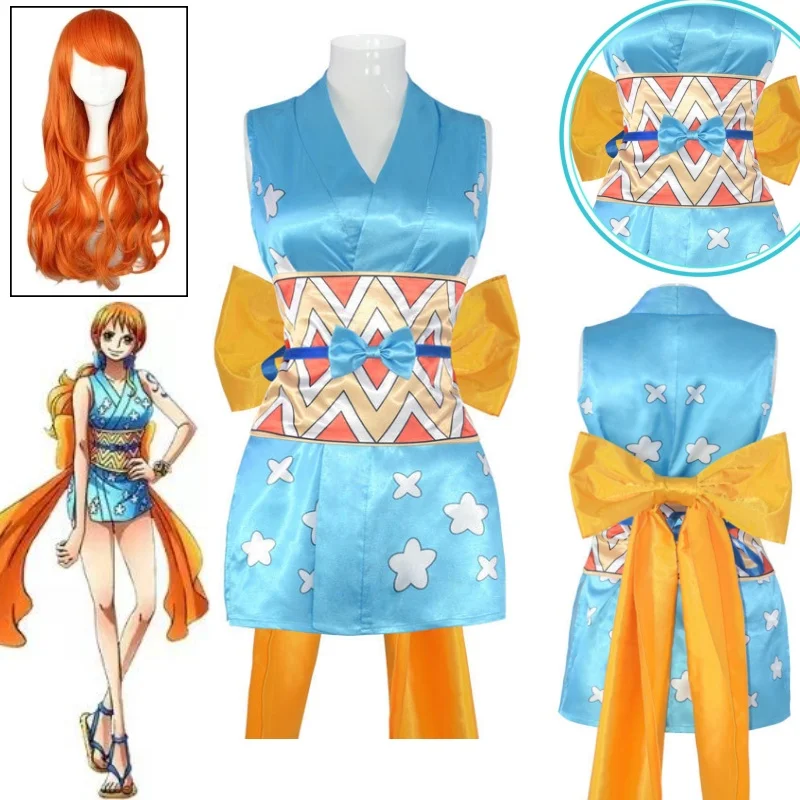 Nami Cosplay Kostuums Pruik Ja - Anime Cosplay One Piece recensie en prijs